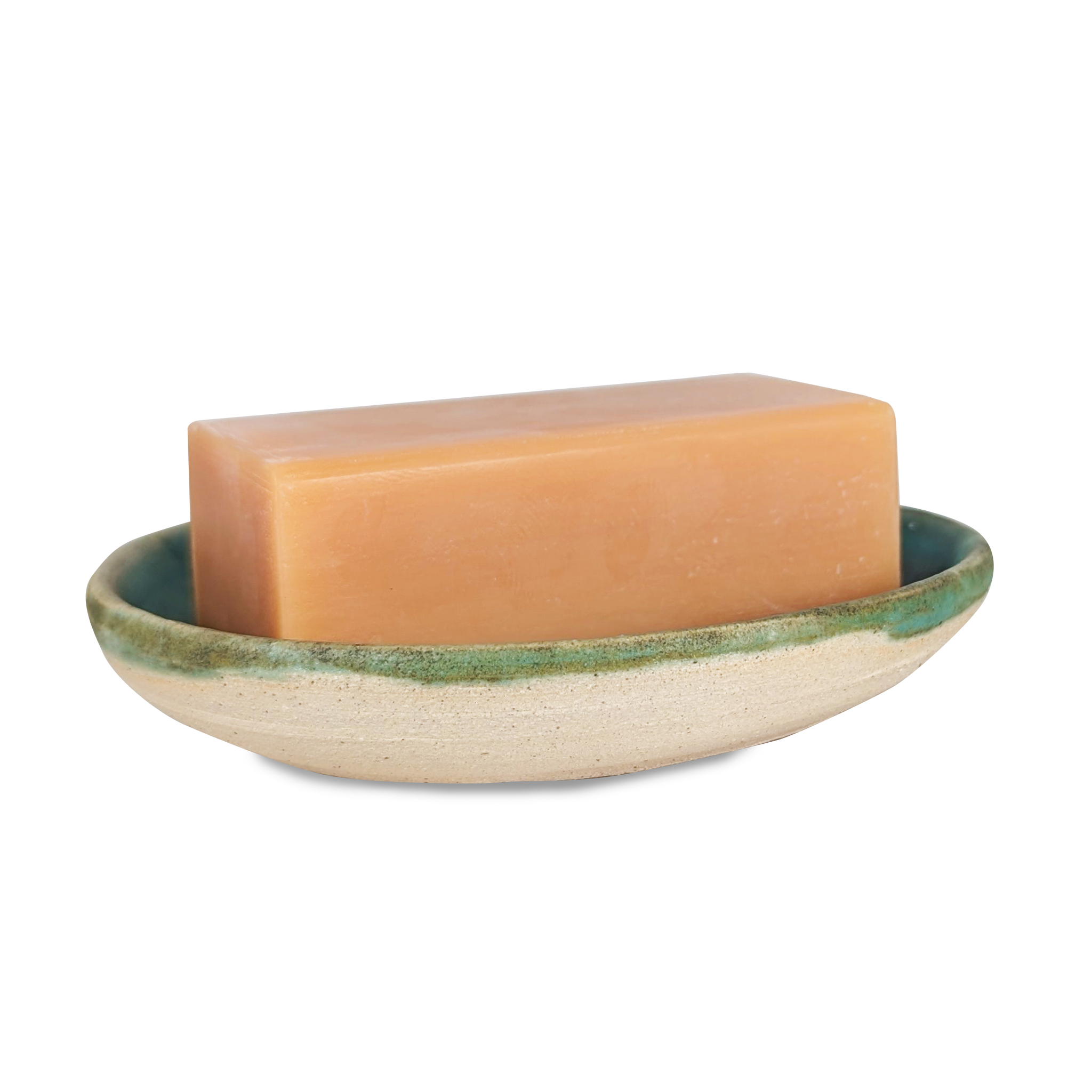 Handmade Ceramic Sea Green Soap Dish